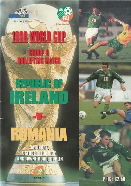 Republic of Ireland v Romania   11-Oct-1997