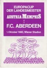 Austria Memphis v Aberdeen  01-Oct-1980