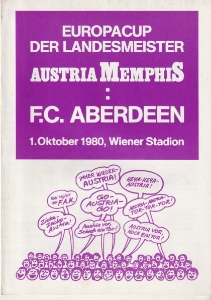Austria Memphis v Aberdeen  01-Oct-1980