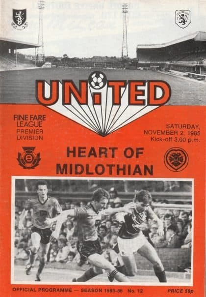 Dundee United v Heart of Midlothian  02-Nov-1985