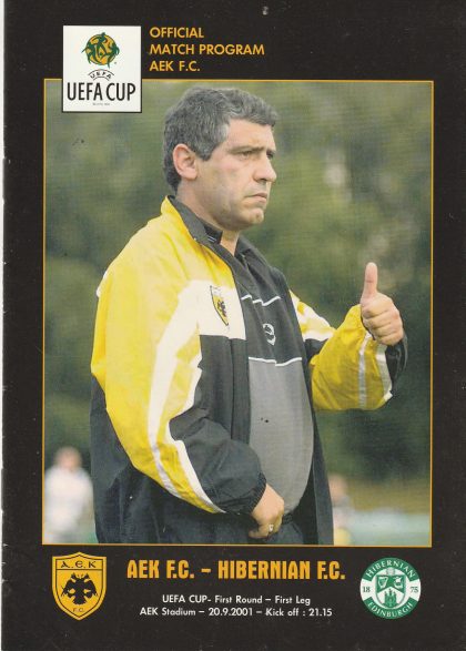 AEK Athens v Hibernian  20-Sep-2001