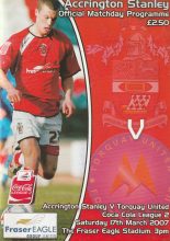 Accrington Stanley v Torquay United  17-Mar-2007