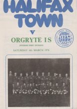 Halifax Town v Orgryte IS  06-Mar-1976
