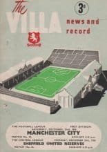 Aston Villa Reserves v Sheffield United Reserves 24-Dec-1956