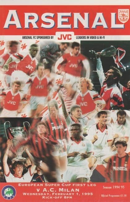 Arsenal v AC Milan 01-Feb-1995
