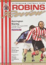 Altrincham v Accrington Stanley 06-Aug-2005