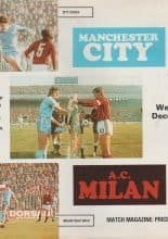 Manchester City v AC Milan 06-Dec-1978