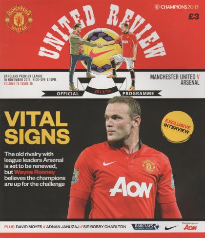 Manchester United v Arsenal  10-Nov-2013