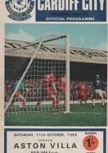 Cardiff City v Aston Villa  11-Oct-1969