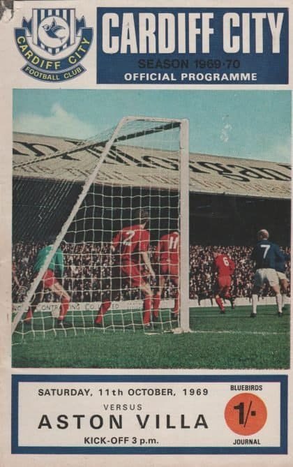 Cardiff City v Aston Villa  11-Oct-1969