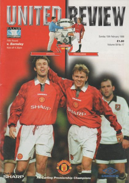 Manchester United v Barnsley 15-Feb-1998
