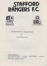 Stafford Rangers v Barnsley   10-Aug-1988