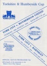 York City v Barnsley 18-Aug-1990