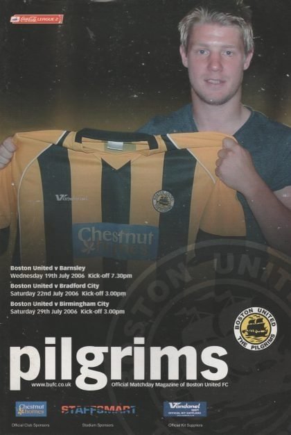 Boston United v Bradford City 22-Jul-2006