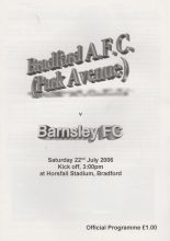 Bradford Park Avenue v Barnsley 22-Jul-2006