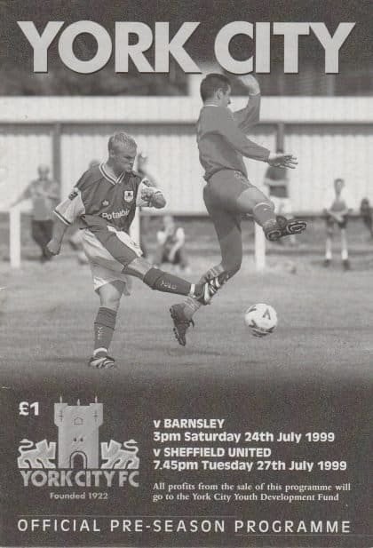 York City v Sheffield United 27-Jul-1999