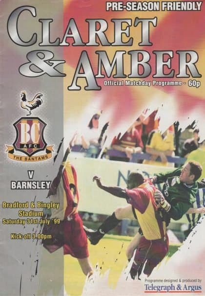 Bradford City v Barnsley    31-Jul-1999
