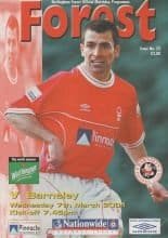 Nottingham Forest v Barnsley 07-Mar-2001
