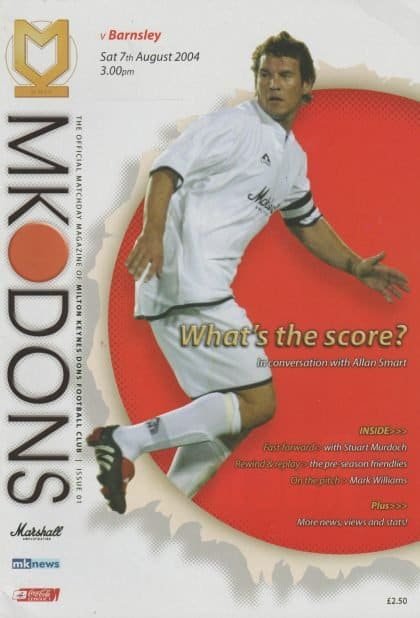 Milton Keynes Dons v Barnsley 07-Aug-2004