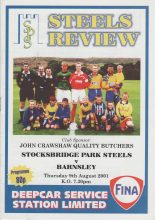 Stocksbridge Park Steels  v Barnsley 09-Aug-2001