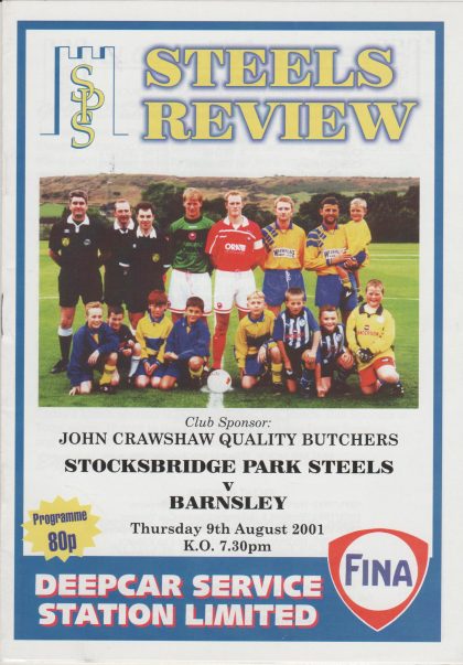 Stocksbridge Park Steels  v Barnsley 09-Aug-2001