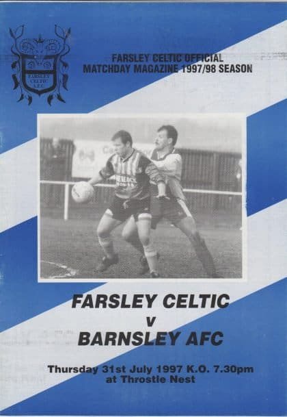 Farsley Celtic v Barnsley 31-Jul-1997