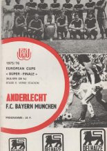 Anderlecht v Bayern Munich   30-Aug-1976