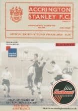 Accrington Stanley v Blackpool 15-Jul-2002