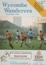 Wycombe Wanderers v Boston United 18-Mar-1989