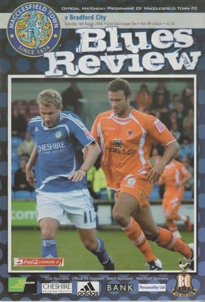 Macclesfield Town v Bradford City 16-Aug-2008