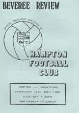 Hampton v Brentford   16-Jul-1997