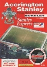 Accrington Stanley v Burnley 05-Aug-2000