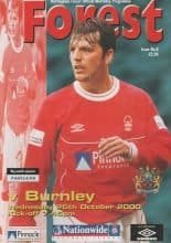 Nottingham Forest v Burnley 25-Oct-2000