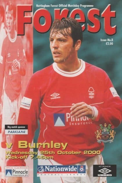 Nottingham Forest v Burnley 25-Oct-2000