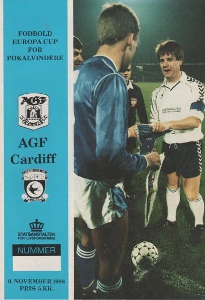 Aarhus v Cardiff City  09-Nov-1988