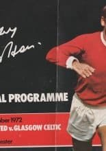 Manchester United v Glasgow Celtic 18-Sep-1972