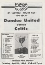 Dundee United v Glasgow Celtic  19-Apr-1984