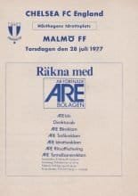 Malmo v Chelsea 27-Jul-1977