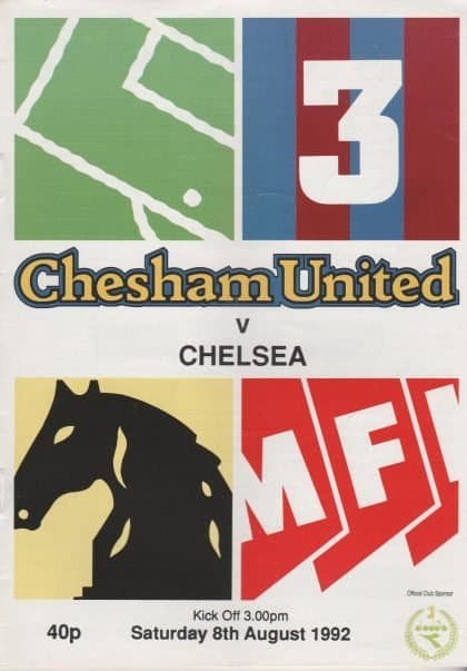 Chesham United v Chelsea  08-Aug-1992
