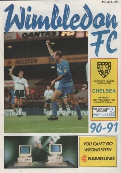 Wimbledon v Chelsea 17-Nov-1990