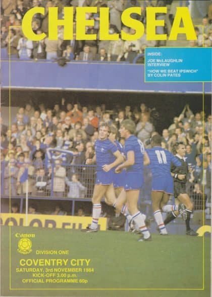 Chelsea v Coventry City 03-Nov-1984