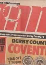 Derby County v Coventry City 09-Mar-1977