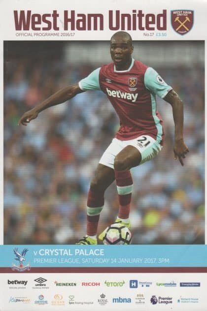 West Ham United v Crystal Palace 14-Jan-2017