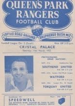 Queens Park Rangers v Crystal Palace  14-Mar-1953