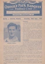 Queens Park Rangers v Crystal Palace  20-Sep-1947