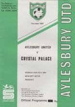 Aylesbury United v Crystal Palace  31-Jul-1984