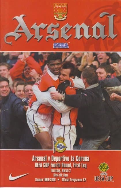 Arsenal v Deportivo La Coruna 02-Mar-2000