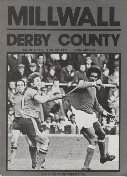 Millwall v Derby County 15-Aug-1977