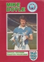 Manchester City v England XI  09-May-1978