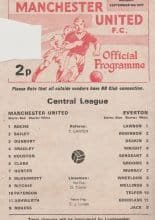 Manchester United Reserves v Everton Reserves  05-Sep-1977